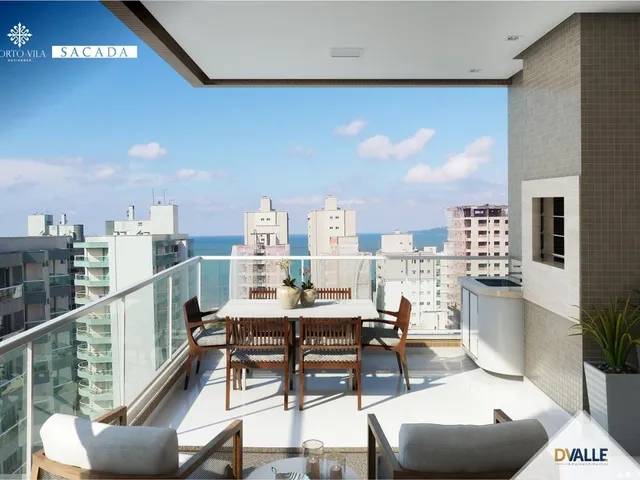 Imagem 9: Um empreendimento com ampla sacada, área de lazer mobiliada e decorada com revestimento