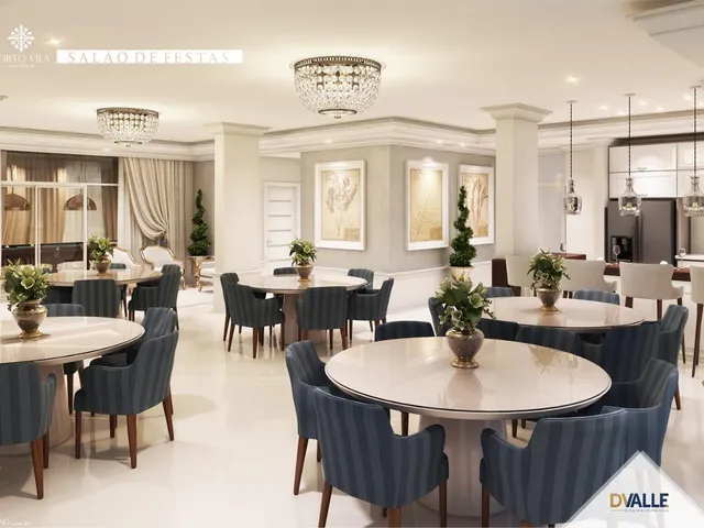 Imagem 12: Um empreendimento com ampla sacada, área de lazer mobiliada e decorada com revestimento