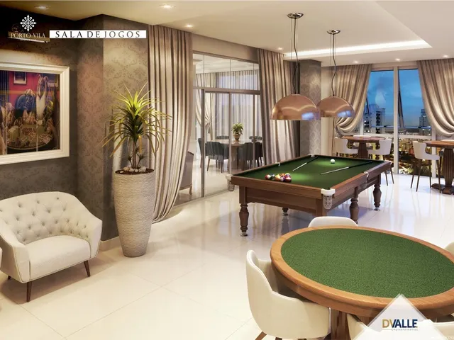 Imagem 13: Um empreendimento com ampla sacada, área de lazer mobiliada e decorada com revestimento