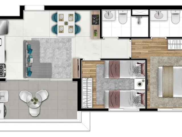 Imagem 14: 0 Apartamento com 1 banheiro