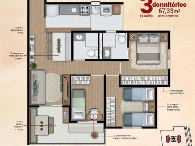 Imagem 7: 0 Apartamento com 1 banheiro
