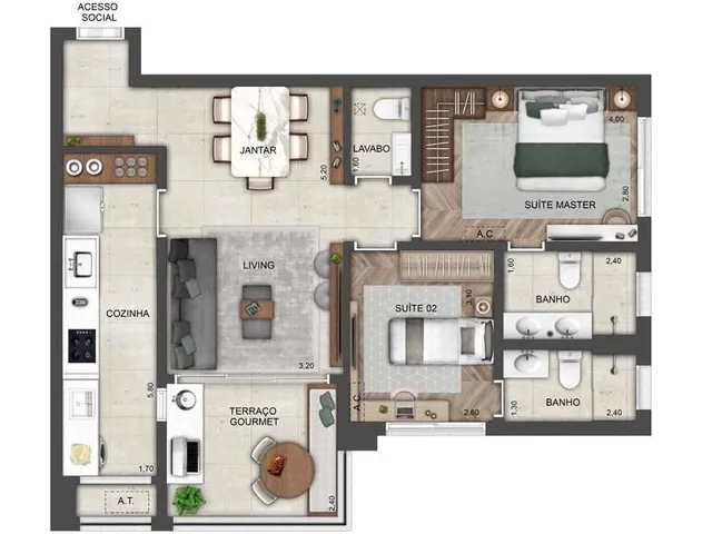 Imagem 4: 0 Apartamento com 3 dormitórios