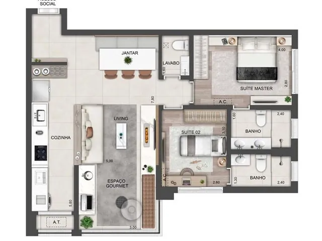 Imagem 5: 0 Apartamento com 3 dormitórios