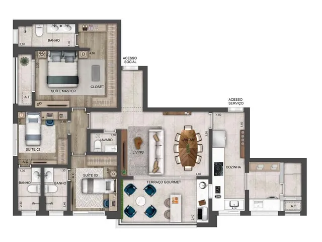 Imagem 6: 0 Apartamento com 3 dormitórios