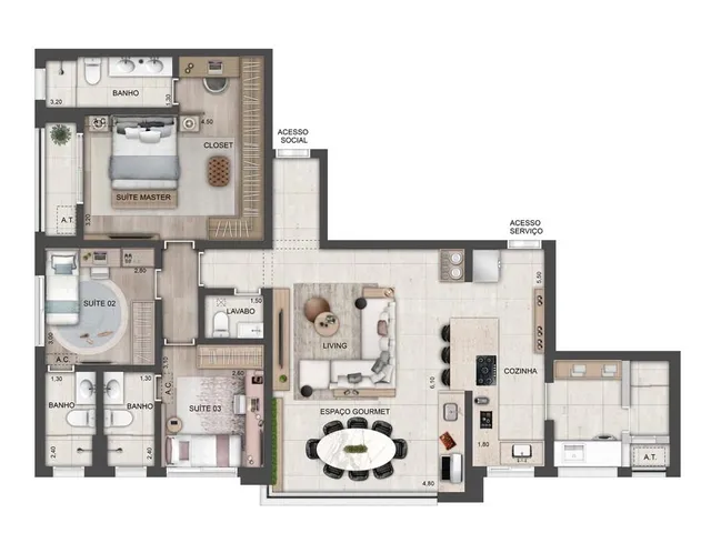 Imagem 7: 0 Apartamento com 3 dormitórios
