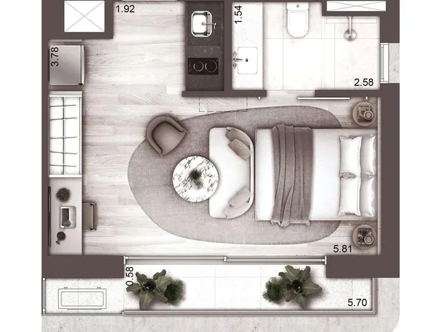 Imagem 14: 0 Apartamento com 1 dormitório