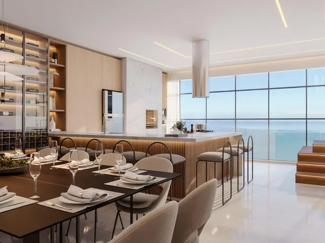 Imagem 6: O melhor frente mar de Balneário Perequê. Fachada moderna baseada no mais alto conceito