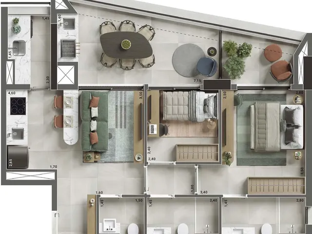Imagem 9: 0 Apartamento com 3 dormitórios