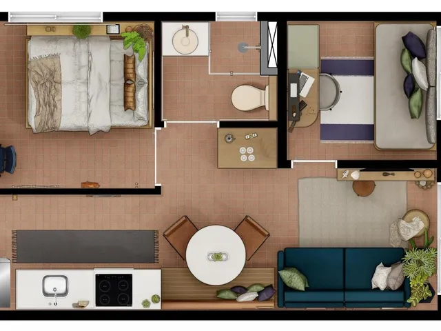Imagem 6: 0 Apartamento com 1 banheiro