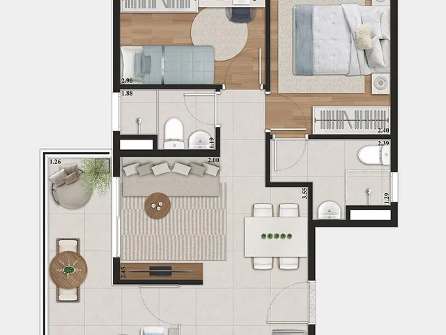 Imagem 14: 0 Apartamento com 1 banheiro