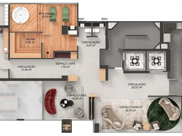 Imagem 10: Sua vida merece um estilo alto padrão. Pensando nisso, o apartamento conta com living