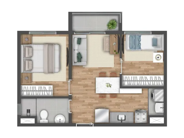 Imagem 6: 0 Apartamento com 1 banheiro