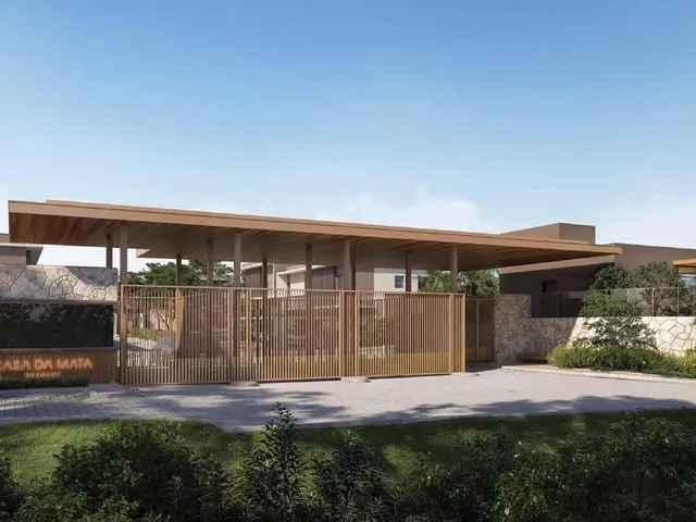 Imagem: Arquitetura moderna, condomínio fechado