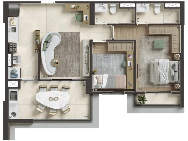 Imagem 16: 0 Apartamento com 1 dormitório