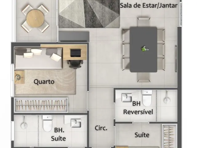 Imagem 15: Com conceito aberto e uma arquitetura elegante, o empreendimento é uma raridade no