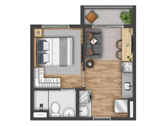 Imagem 8: 0 Apartamento com 1 banheiro
