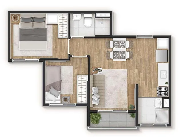 Imagem 11: 0 Apartamento com 1 banheiro