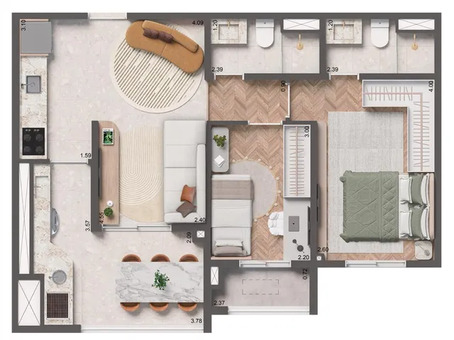Imagem 8: 0 Apartamento com 2 dormitórios