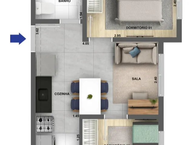Imagem 15: 0 Apartamento com 1 banheiro