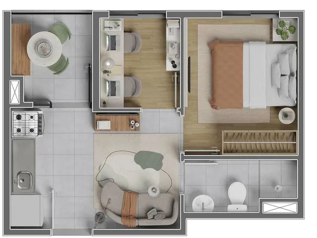 Imagem 10: 0 Apartamento com 1 dormitório