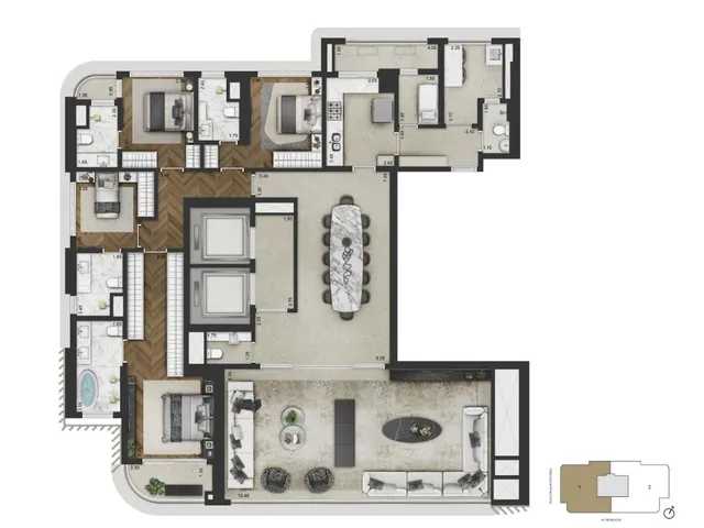 Imagem 14: 0 Apartamento com 4 dormitórios