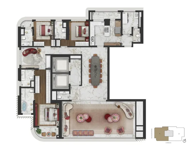 Imagem 16: 0 Apartamento com 4 dormitórios