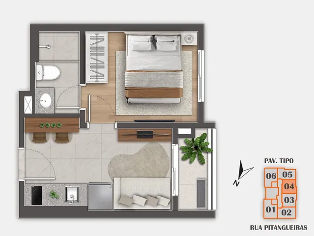 Imagem 15: 0 Apartamento com 1 banheiro