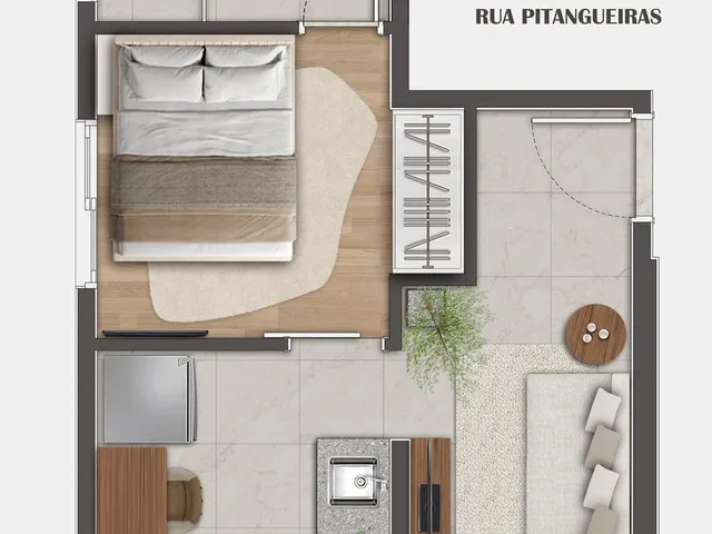 Imagem 5: 0 Apartamento com 1 banheiro