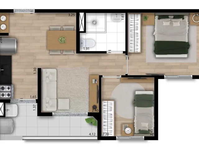 Imagem 9: 0 Apartamento com 2 dormitórios