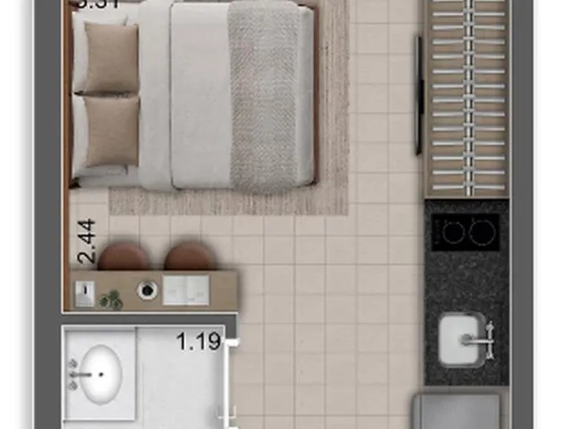 Imagem 5: 0 Apartamento com 1 dormitório