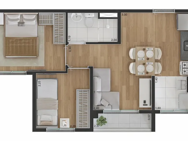 Imagem 6: 0 Apartamento com 2 dormitórios