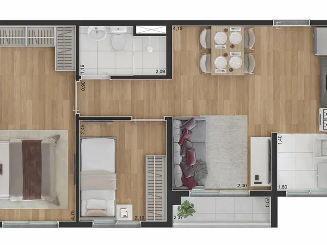 Imagem 8: 0 Apartamento com 2 dormitórios