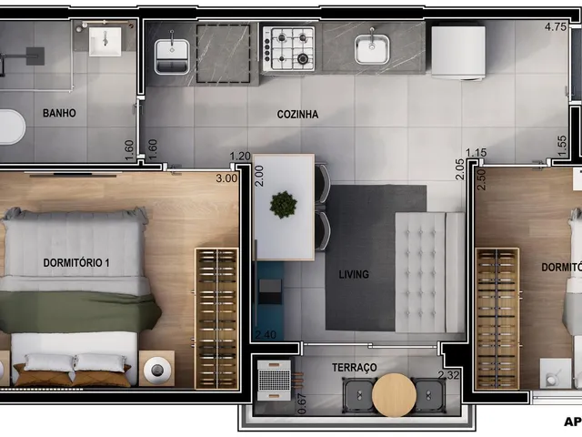 Imagem 14: 0 Apartamento com 2 dormitórios