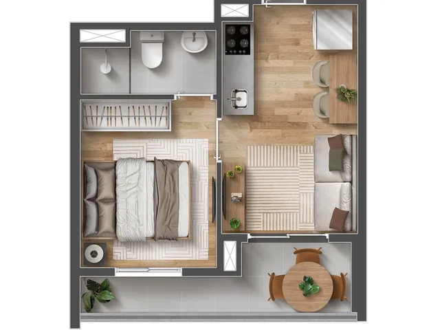 Imagem 14: 0 Apartamento com 1 banheiro