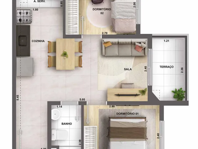 Imagem 15: 0 Apartamento com 1 banheiro