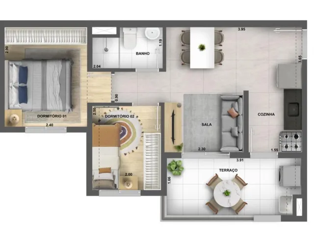 Imagem 15: 0 Apartamento com 1 banheiro