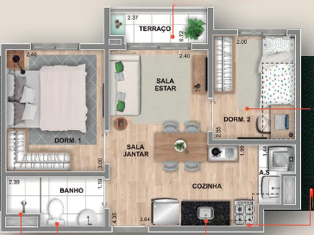 Imagem 10: 0 Apartamento com 1 banheiro