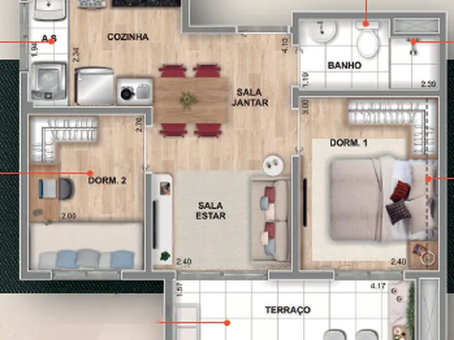 Imagem 14: 0 Apartamento com 1 banheiro
