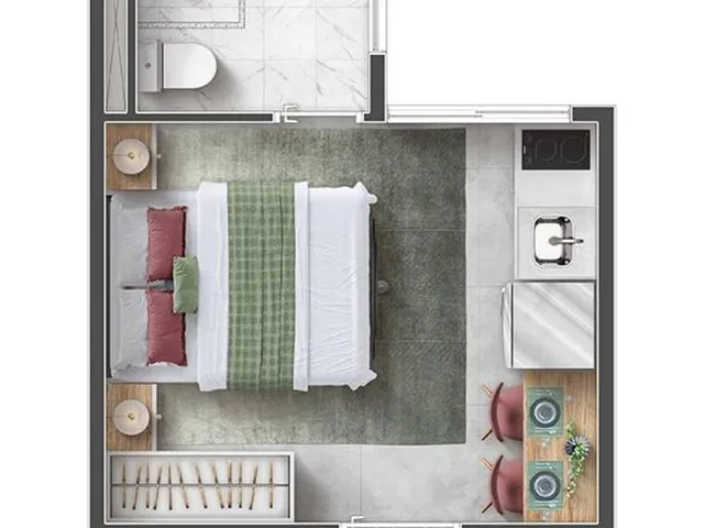 Imagem 10: 0 Apartamento com 1 banheiro