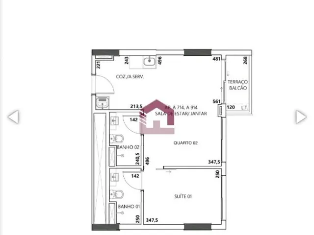 Imagem 6: ELEVA 25 - 2 QUARTOS - SUÍTE - TERRAÇO PRIVATIVO - ÁGUAS CLARAS