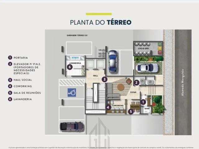 Imagem 8: Studio apartamento com 26 m², varanda no Facility View a venda no Caminho das Arvores em