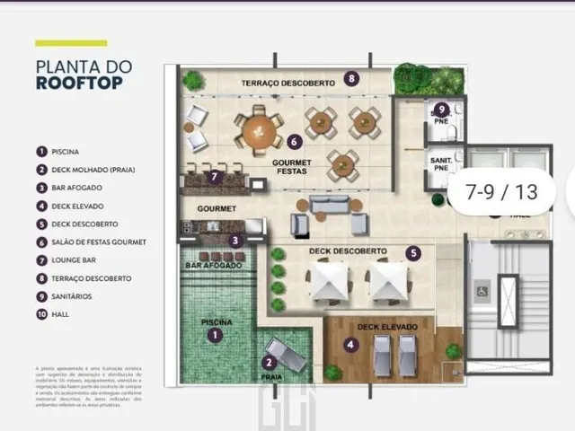 Imagem 12: Studio apartamento com 26 m², varanda no Facility View a venda no Caminho das Arvores em