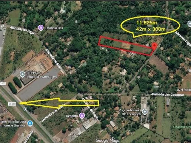 Imagem 1: Vendo Área Terreno Chácara 11.625m² Estância Vargem Bonita GO-020 Senador Canedo