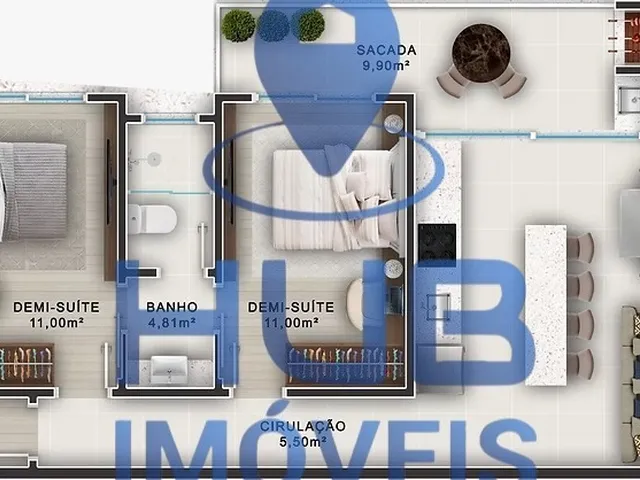 Imagem 11: à venda, 84 M2, 2D (2S), 1V, Balneário de Piçarras/SC