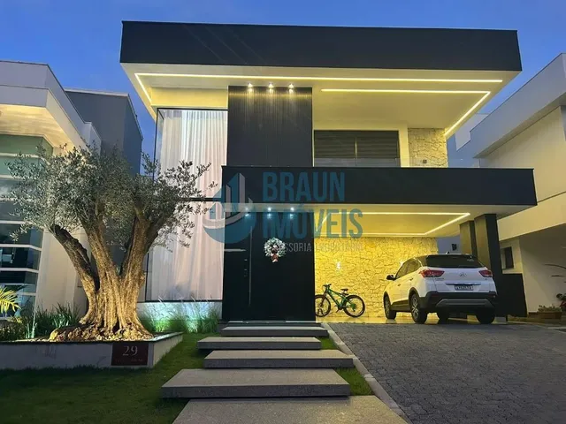 Imagem 11: Sobrado alto padrão totalmente mobiliadocom Móveis planejados no Alphaville sendo 3
