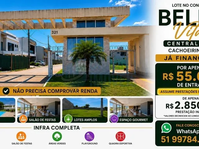 Imagem: Terreno JÁ FINANCIADO com no Condominio