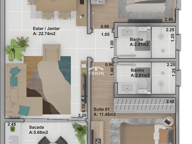 Imagem 2: Apartamento Garden a venda com 2 dormitórios 1 suíte no bairro Centro Lajeado/RS
