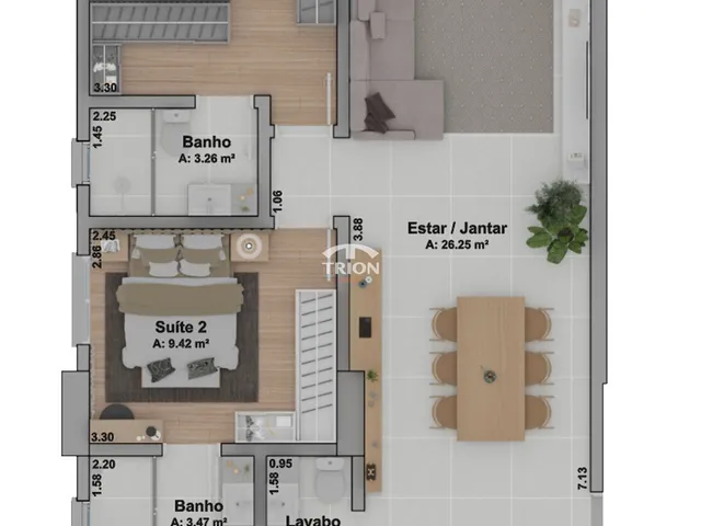Imagem 12: Apartamento Garden a venda com 2 suítes + lavabo no bairro Centro em Lajeado/RS