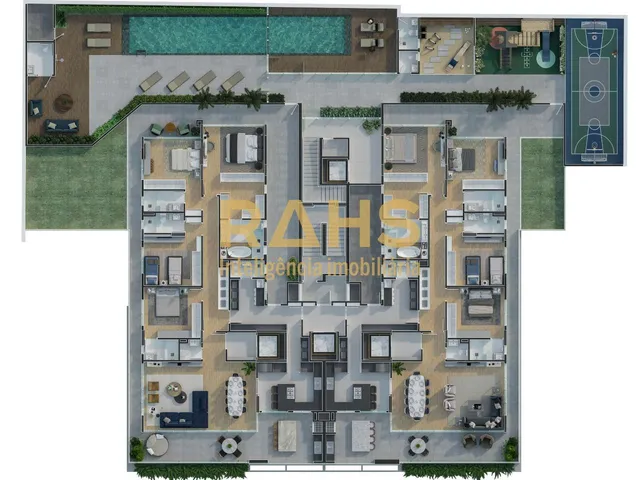 Imagem 12: Cobertura Plana com 5 Suítes e 515 m² Privativos e 5 Vagas de Garagem