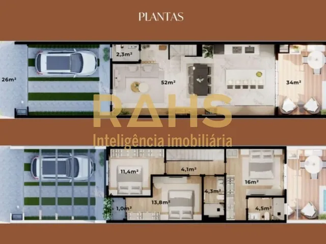Imagem 5: Casa geminada de alto padrao com 3 quartos sendo uma suite no Bairro Anita Garibaldi em